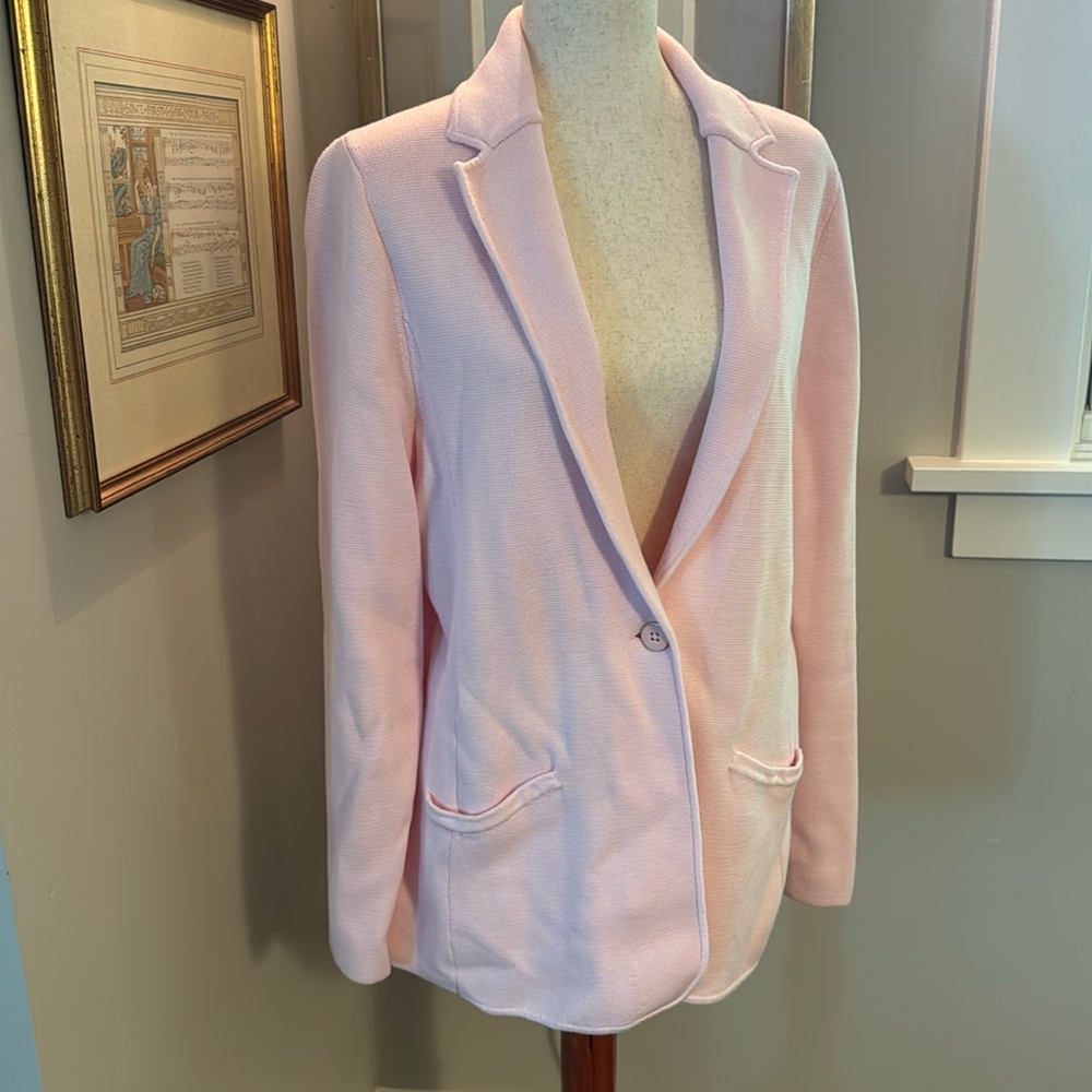 Talbots Notched Collar Women’s Sweater Blazer Size L